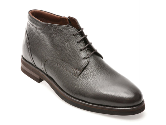 Ghete elegante LE COLONEL maro, 63888, din piele naturala