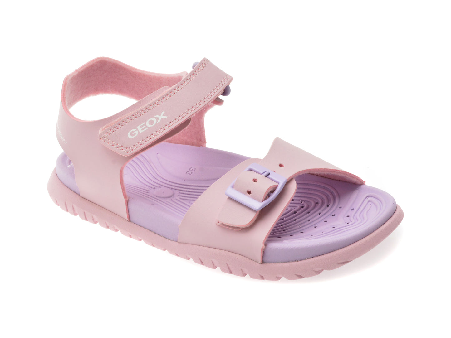 Sandale GEOX roz, J35HQA, din piele ecologica