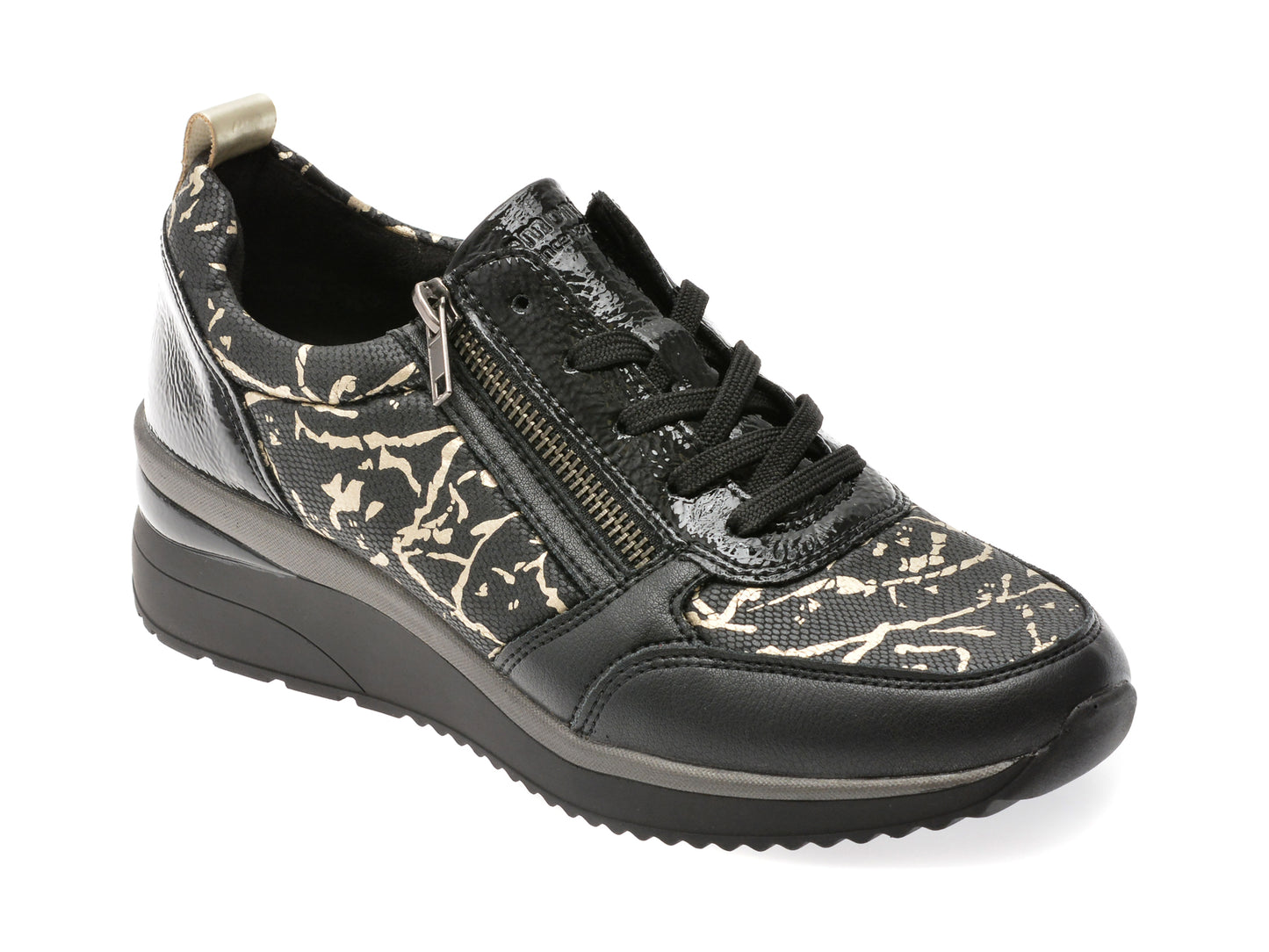 Pantofi sport REMONTE negri, D2401, din material textil