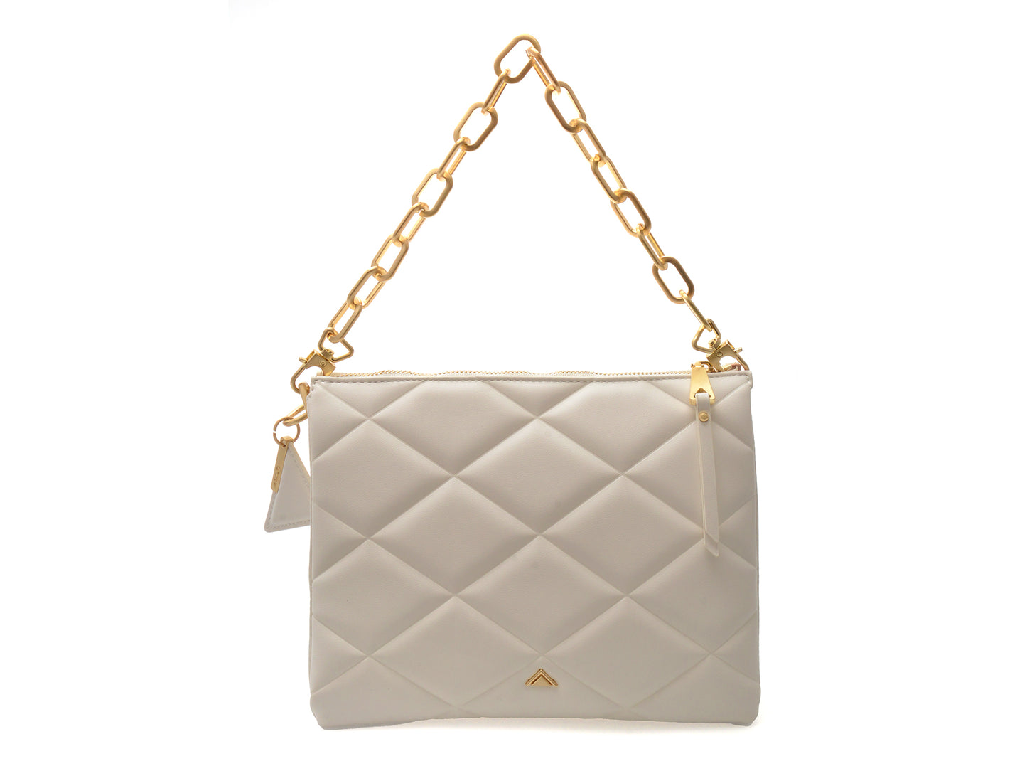 Geanta ALDO alba, SOFT QUILT 100, din piele ecologica