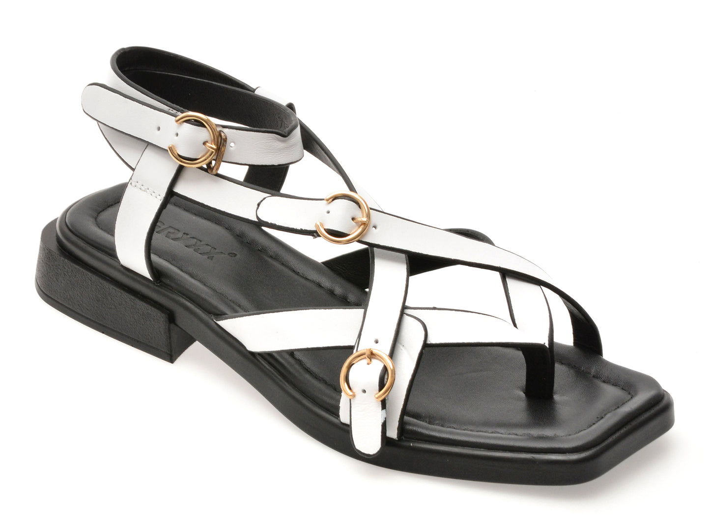Sandale GRYXX albe, 1766009, din piele naturala