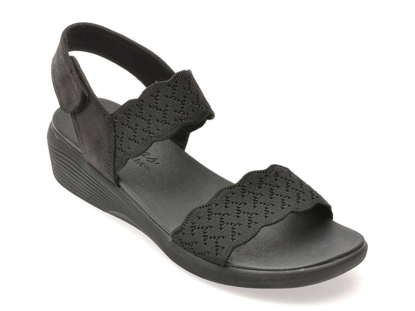 Sandale SKECHERS negre, ARYA, din material textil