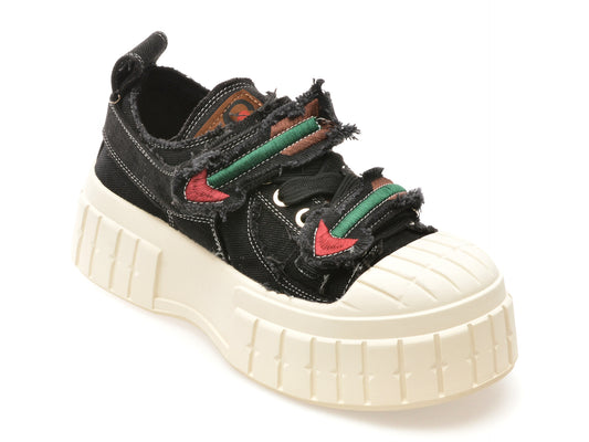 Pantofi sport GRYXX negri, 240001, din material textil
