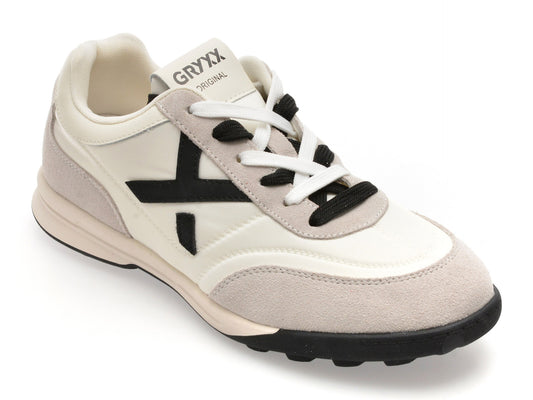 Pantofi sport GRYXX albi, 1582, din material textil