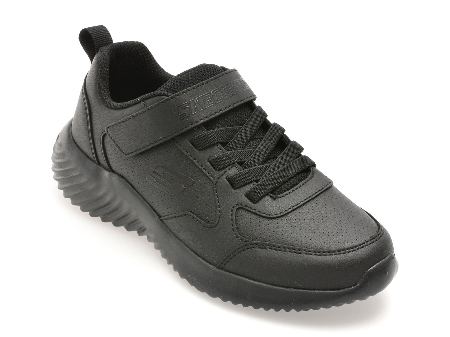 Pantofi sport SKECHERS negri, BOUNDER, din piele ecologica