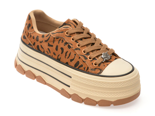 Pantofi sport GRYXX maro, 1291, din nabuc