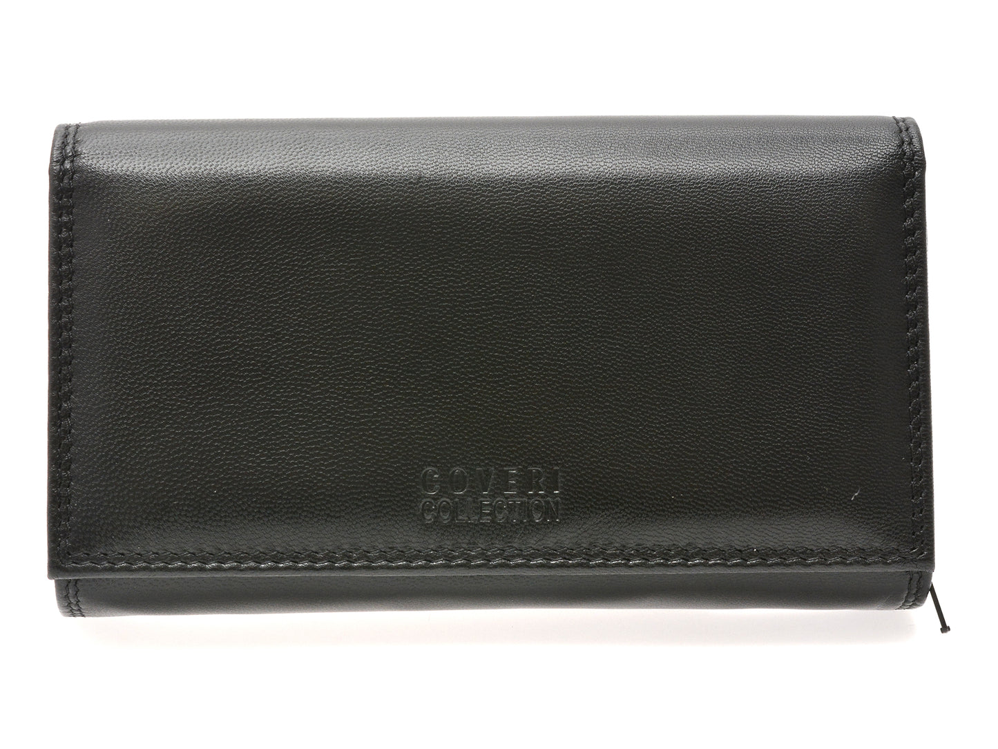 Portofel COVERI COLLECTION negru, 808155, din piele naturala