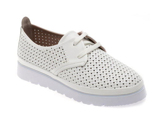 Pantofi GRYXX albi, 1460111, din piele naturala