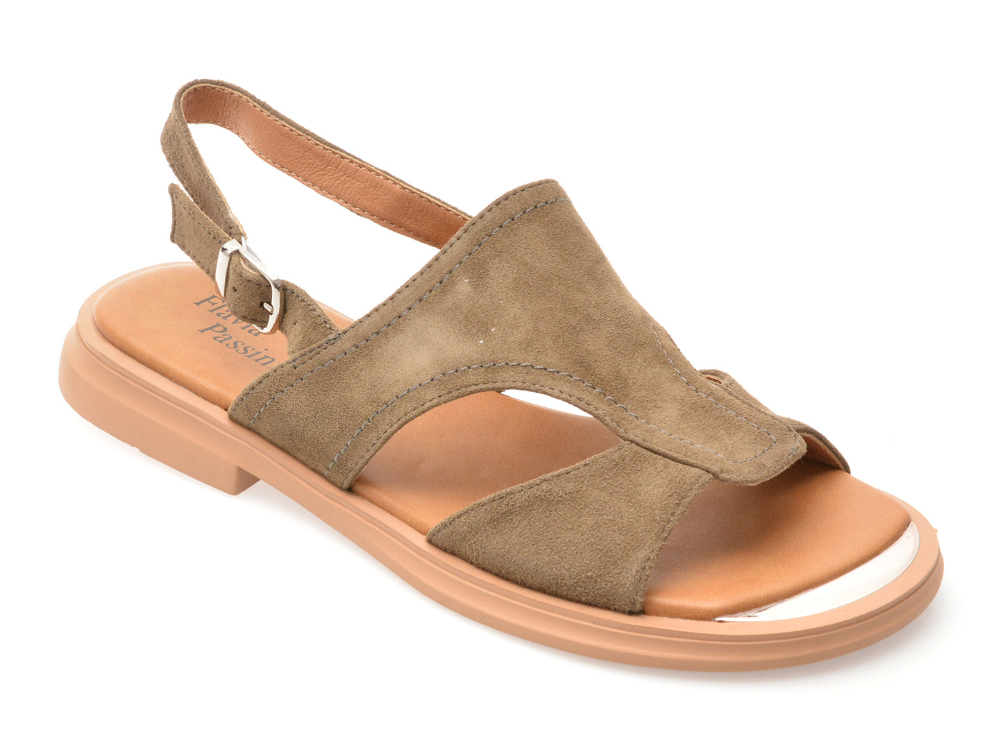 Sandale FLAVIA PASSINI gri, 1277C23, din piele intoarsa