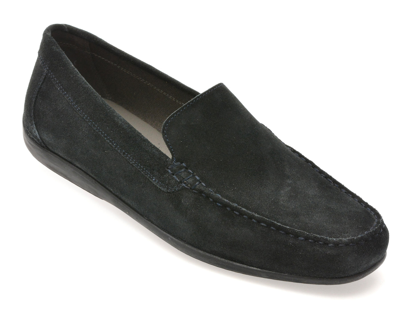 Mocasini GEOX bleumarin, U450WB, din piele intoarsa
