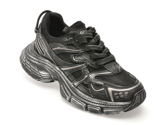 Pantofi sport GRYXX negri, 24692, din material textil