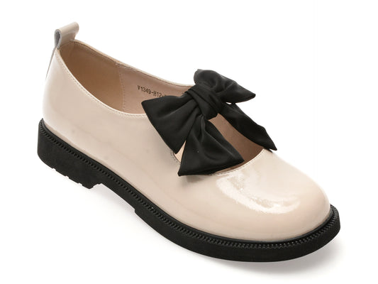 Pantofi FLAVIA PASSINI bej, 1349H12, din piele naturala lacuita