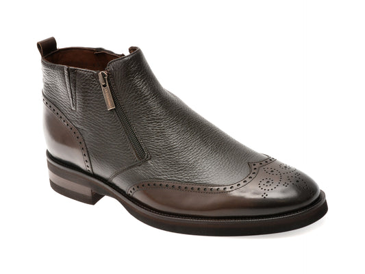 Ghete elegante LE COLONEL maro, 40940, din piele naturala