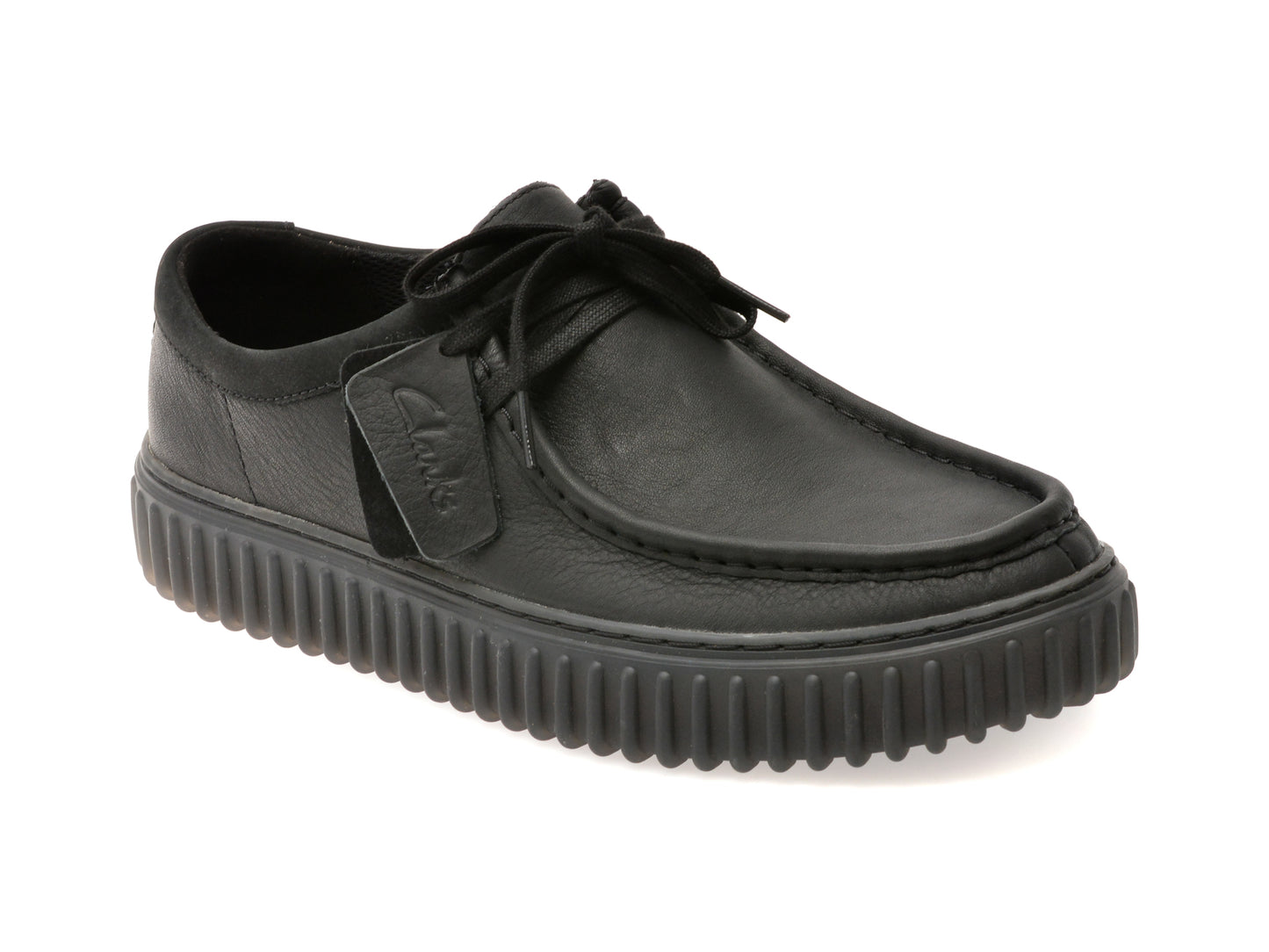 Mocasini CLARKS negri, TORHLO, din piele naturala