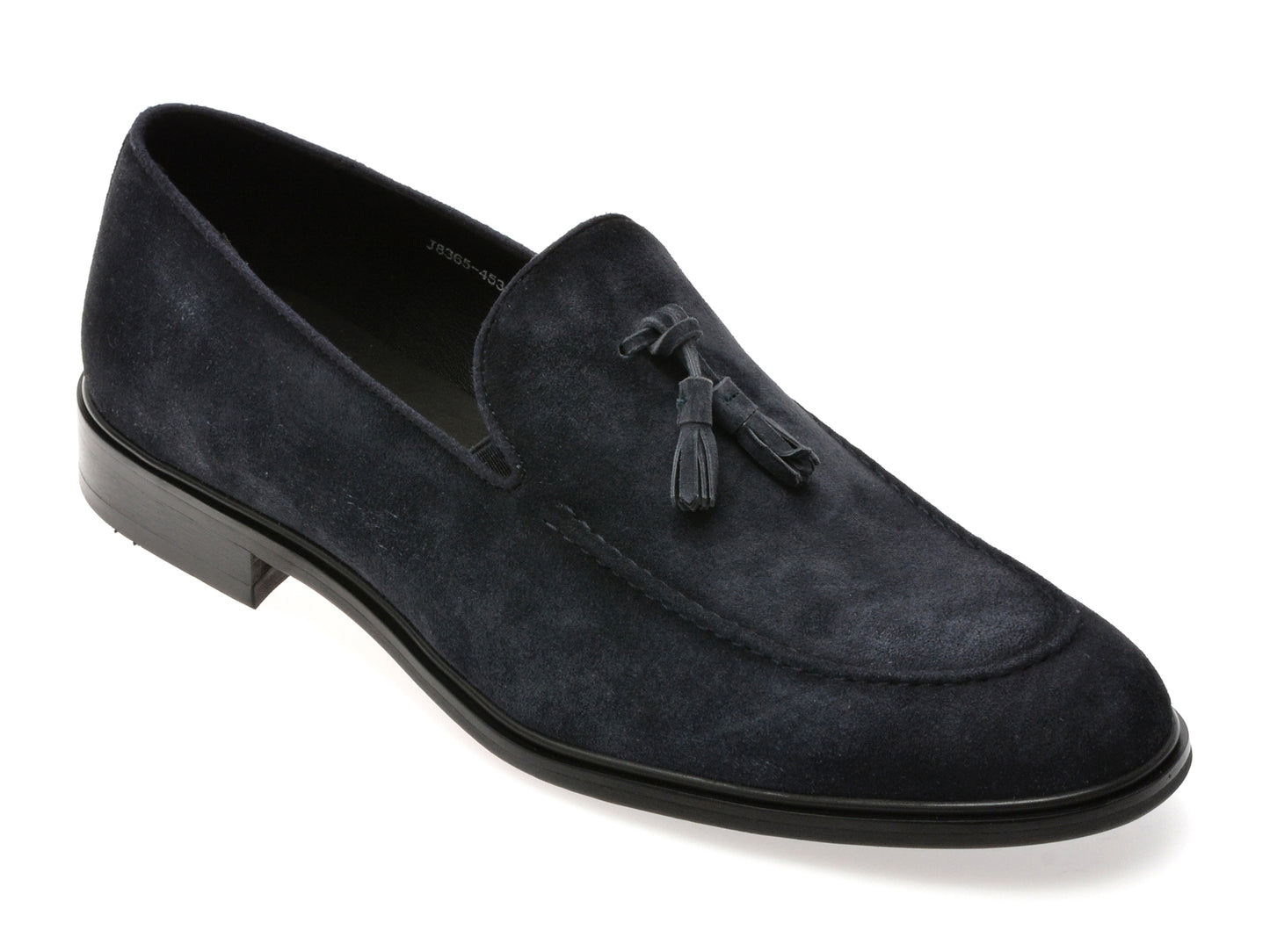 Mocasini eleganti EPICA albastri, J8365, din piele intoarsa