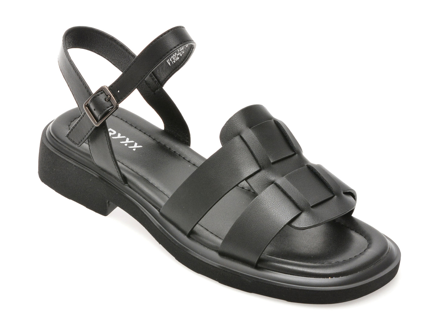 Sandale GRYXX negre, 1302G15, din piele naturala