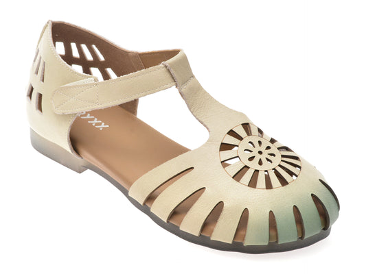 Pantofi GRYXX bej, 560, din piele naturala