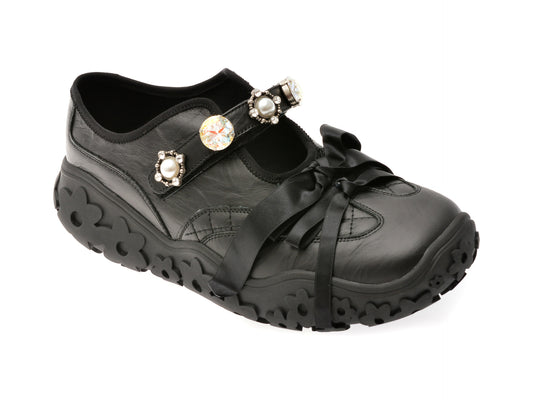 Pantofi GRYXX negri, AC202, din piele naturala