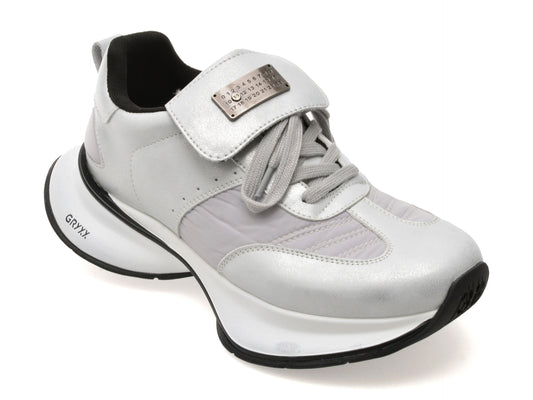Pantofi sport GRYXX argintii, 20917, din piele naturala