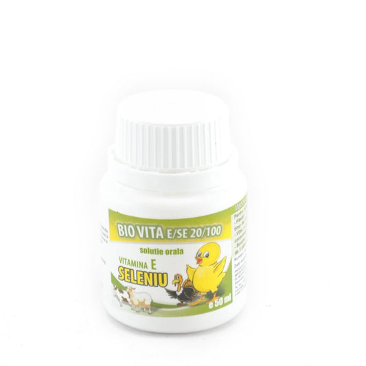 Supliment hrana animale de ferma, Bio-Vita E/Se, 50 ml