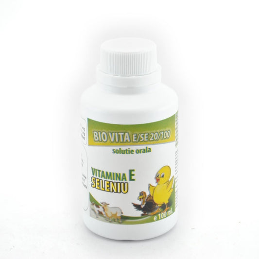 Supliment hrana animale de ferma, Bio-Vita E/Se, 100 ml