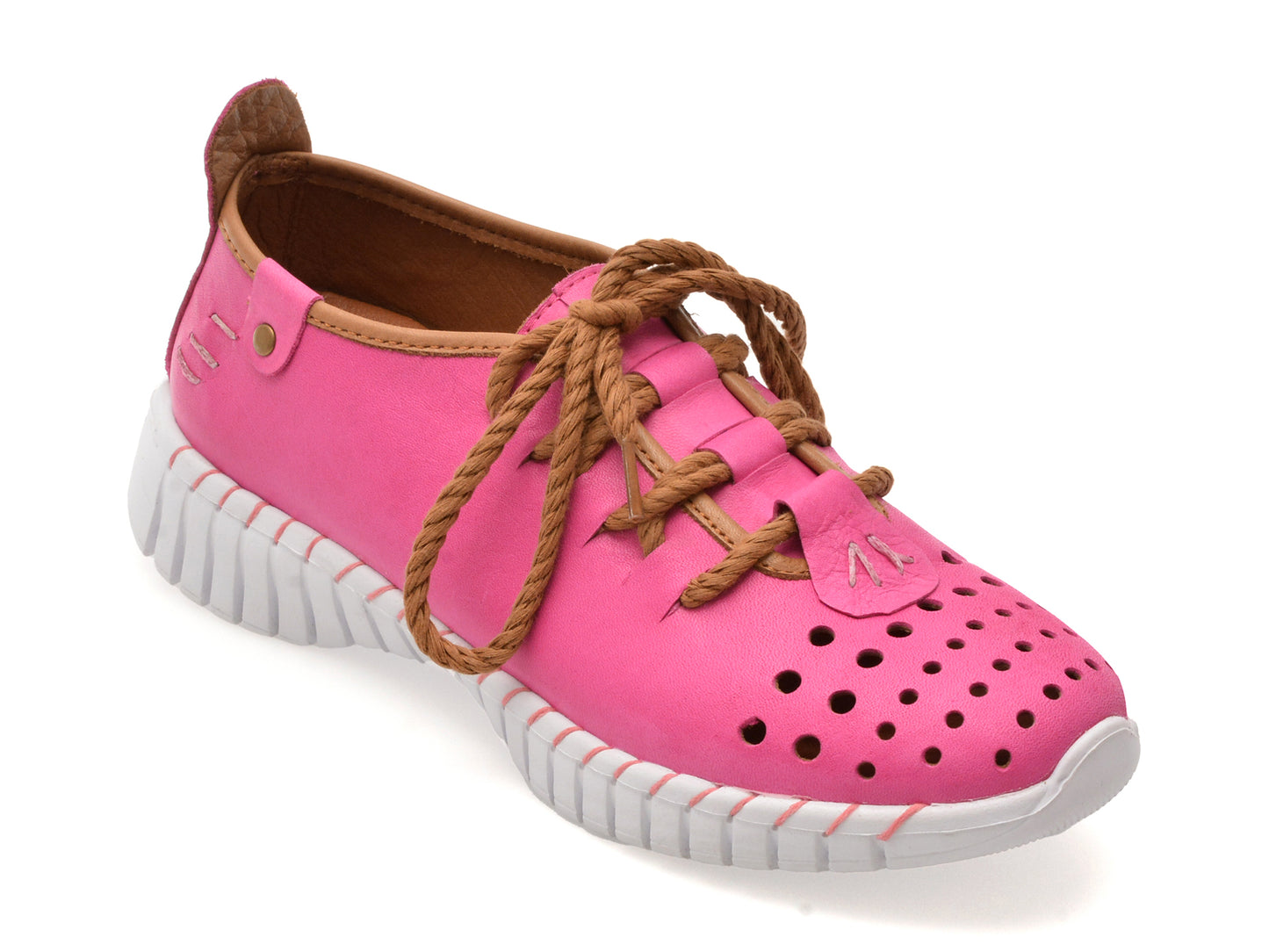 Pantofi sport GRYXX fucsia, 5306, din piele naturala