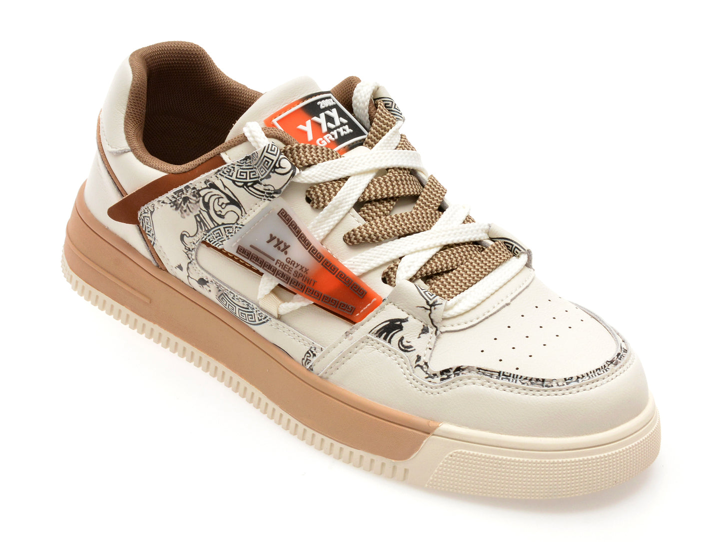 Pantofi sport GRYXX bej, 230413, din piele naturala