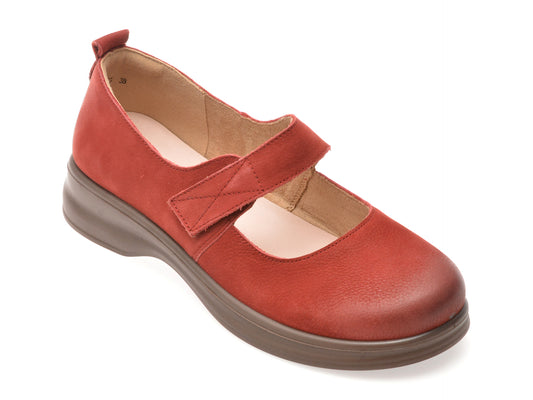 Pantofi GRYXX rosii, 4731, din piele naturala