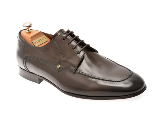 Pantofi eleganti LE COLONEL maro, 70420, din piele naturala