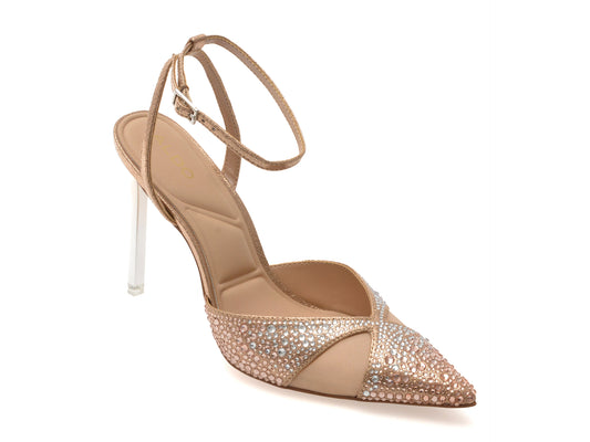 Pantofi eleganti ALDO nude, DUNMERE 269, din material textil
