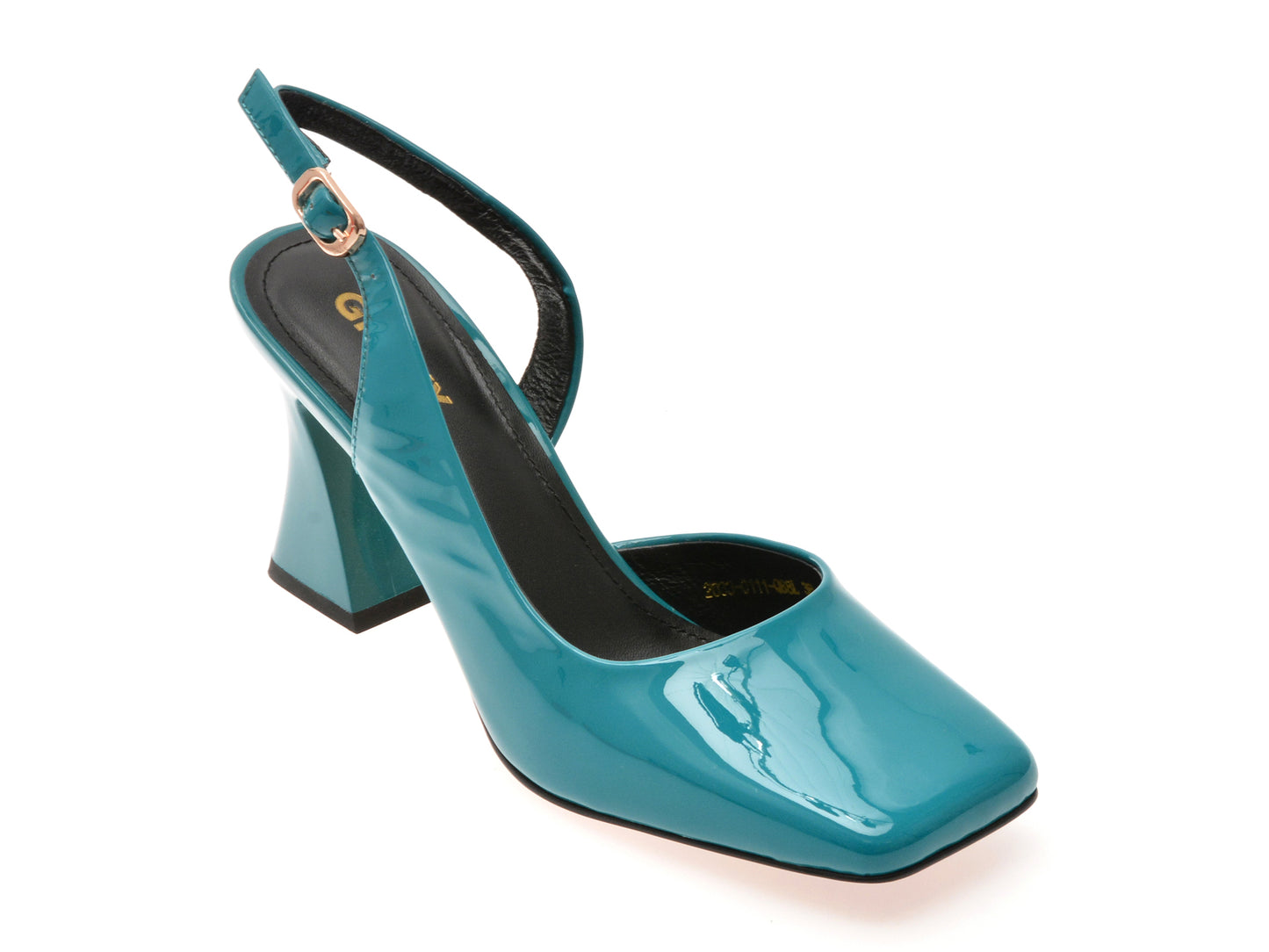 Pantofi eleganti GRYXX albastri, 2033, din piele naturala lacuita