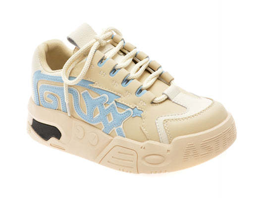 Pantofi sport GRYXX bej, 10201, din piele naturala