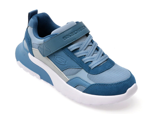 Pantofi sport SKECHERS albastri, SKX-225, din material textil
