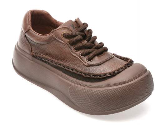 Pantofi sport GRYXX maro, 8112, din piele naturala