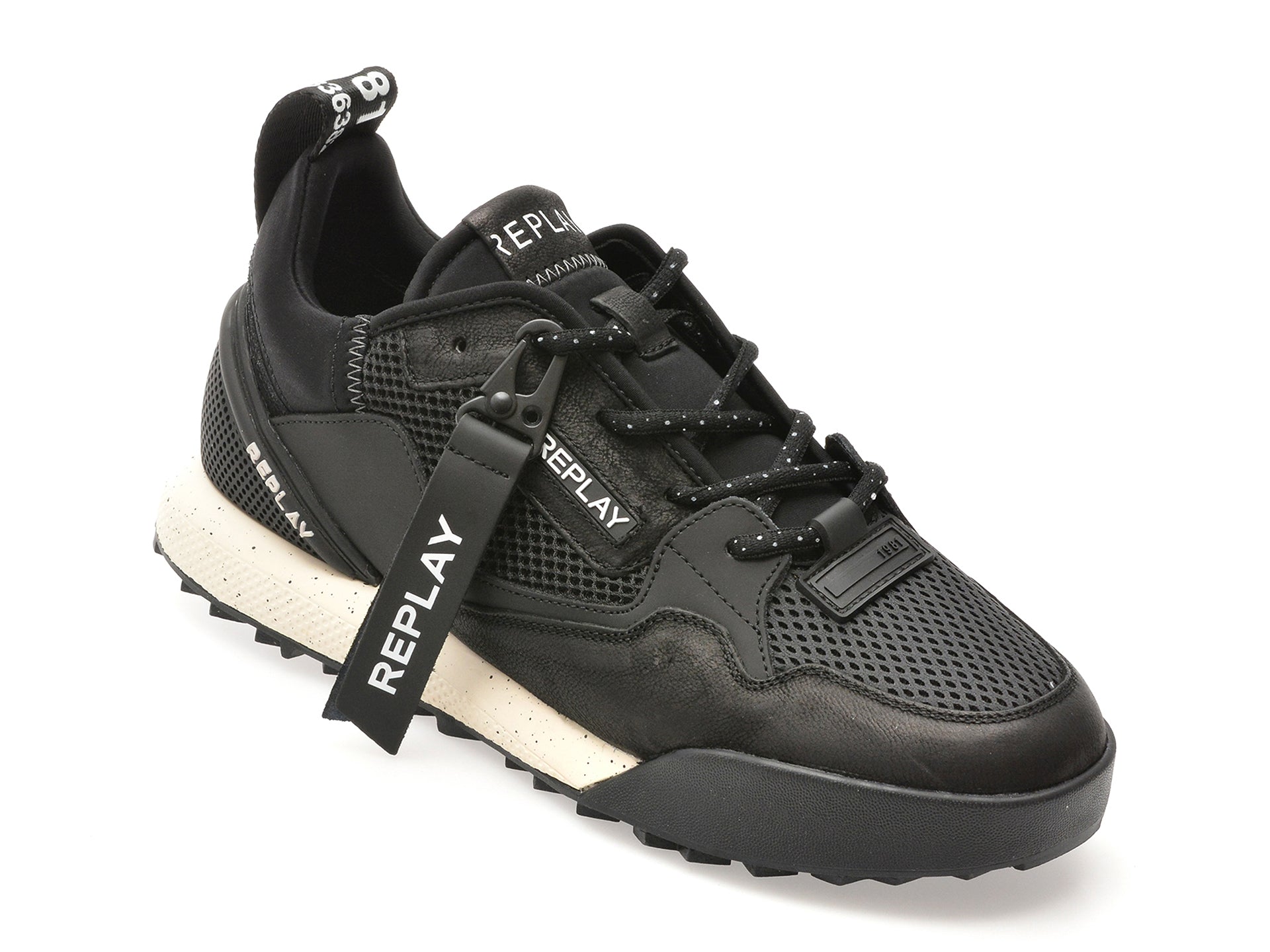 Pantofi sport REPLAY negri, MS8L15L, din material textil
