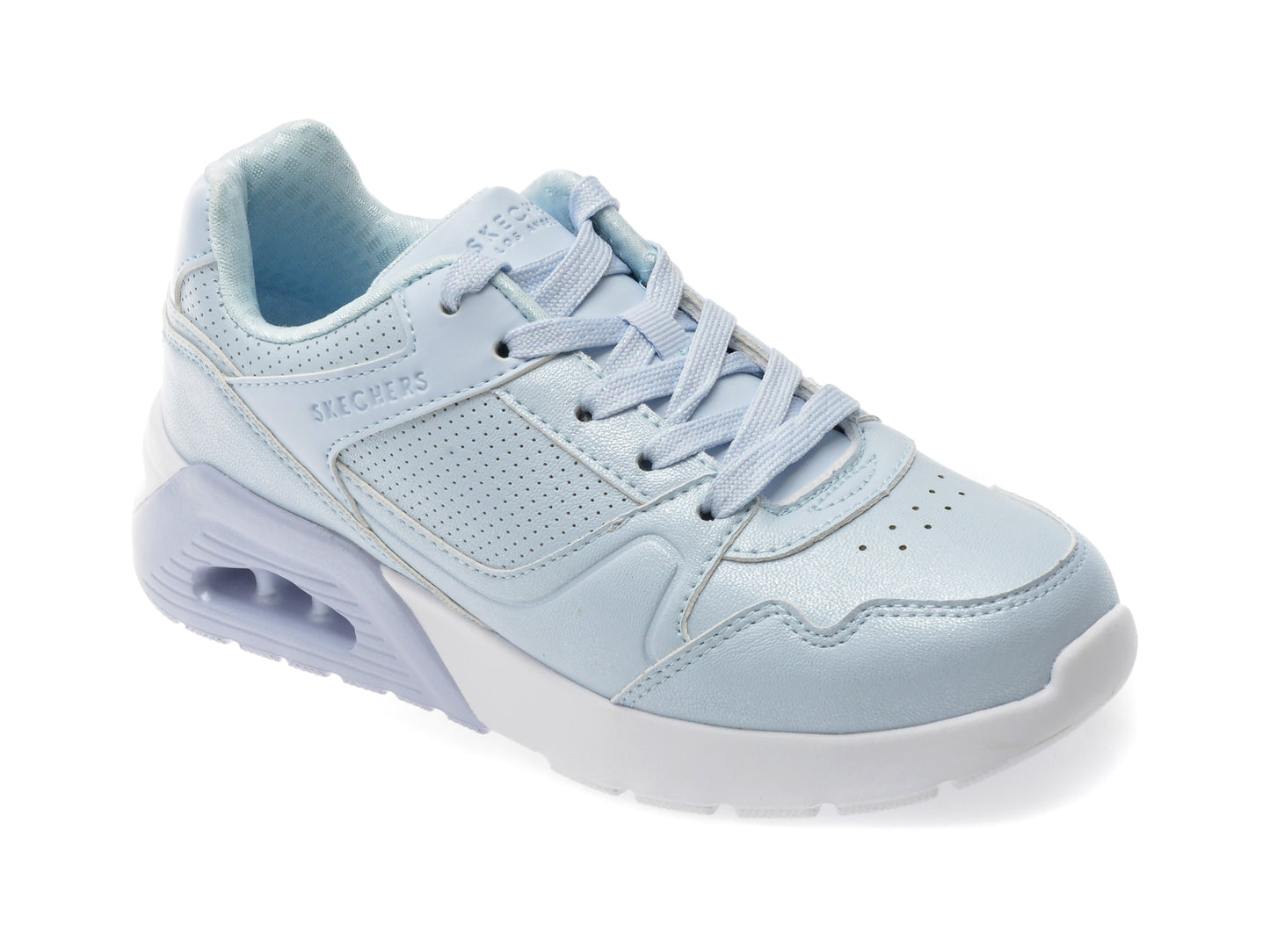 Pantofi sport SKECHERS albastri, UNO LITE 2.0, din piele ecologica