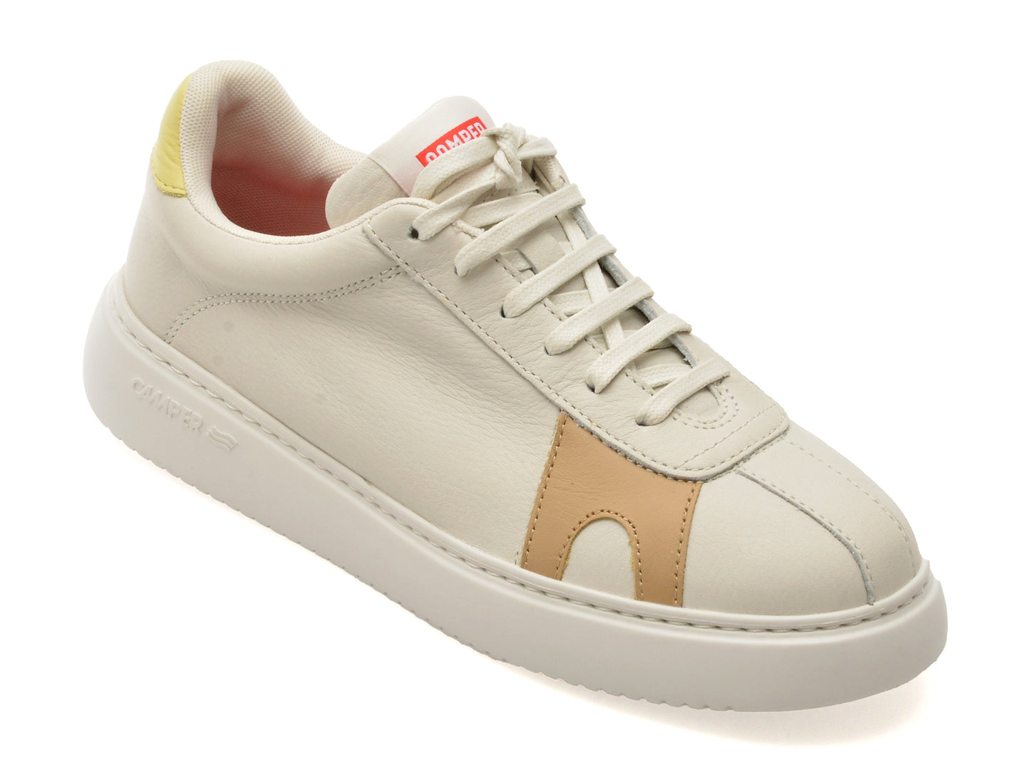 Pantofi sport CAMPER albi, K201311, din piele naturala