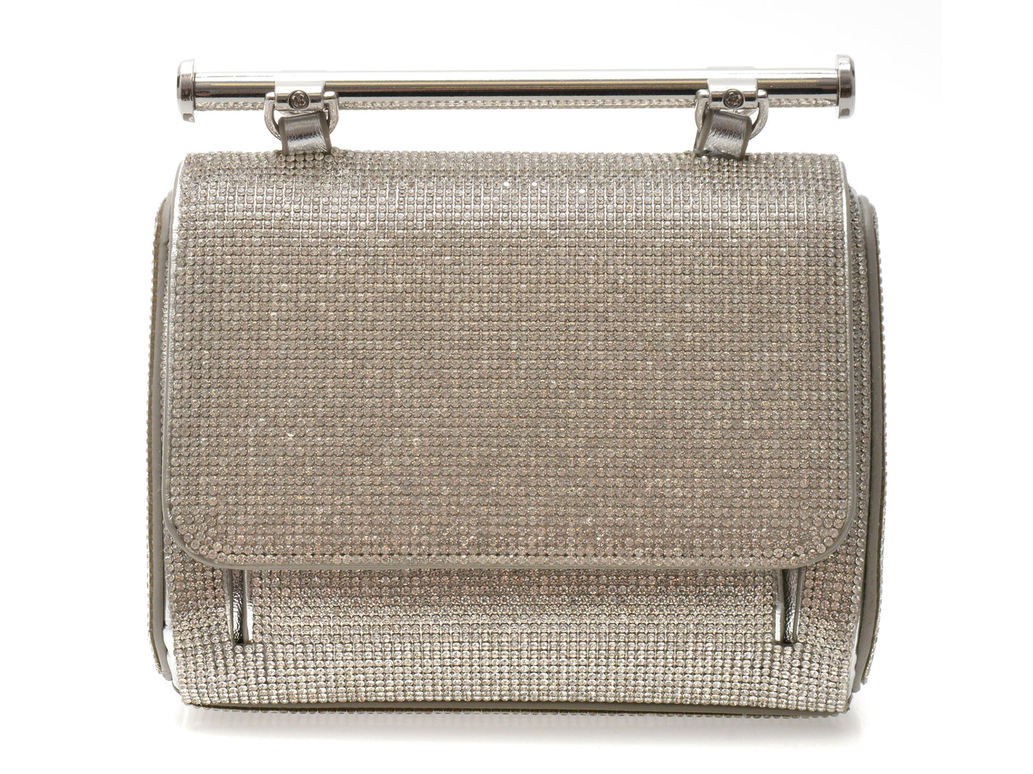 Geanta ALDO argintie, BLING CHIC 042, din piele ecologica