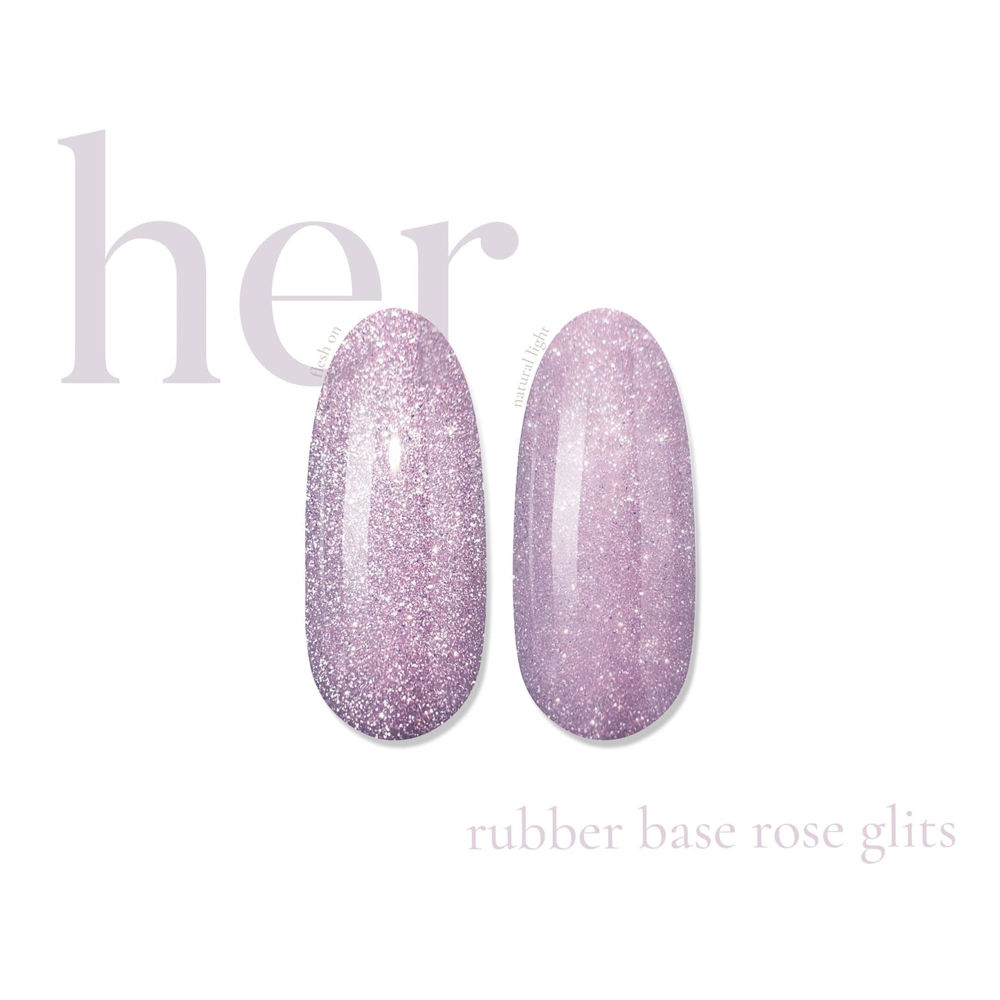 Her Rubber Base Rose Glits - Everin