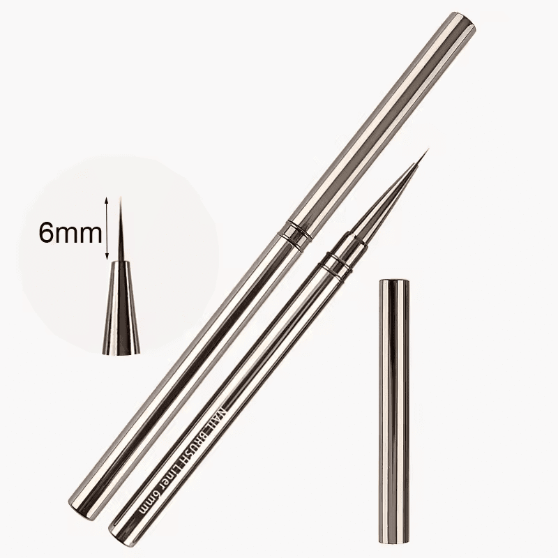 Pensula Metal Grey Liner 6Mm - Everin