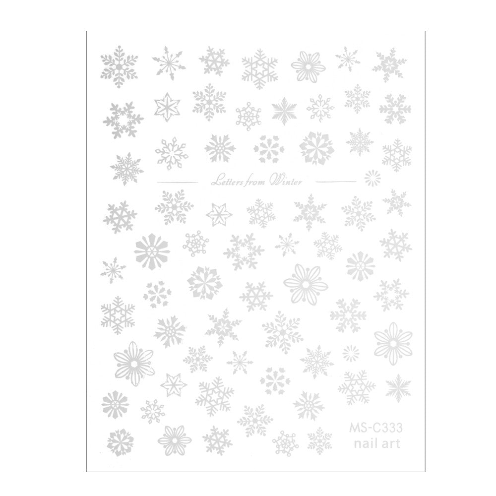 Sticker Decor Unghii Model Iarna/Craciun Ms-C333 - Z-A901 - Everin