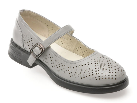 Pantofi FLAVIA PASSINI gri, 622001, din piele naturala