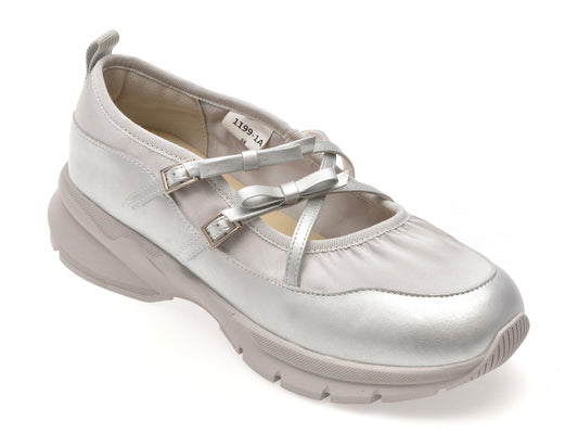 Pantofi sport GRYXX argintii, 11991, din material textil
