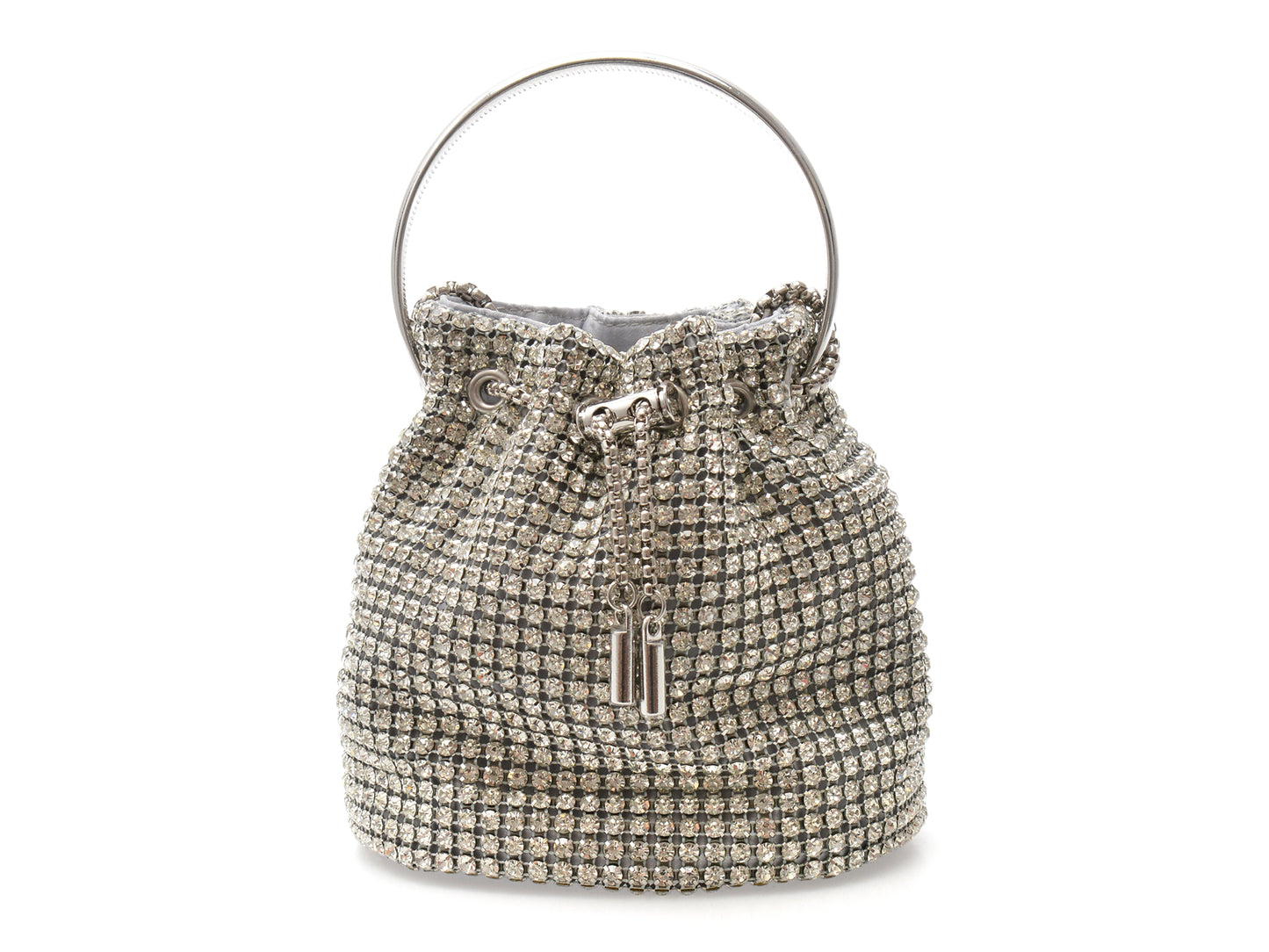 Geanta ALDO argintie, BLING BUCKET 040, din metal