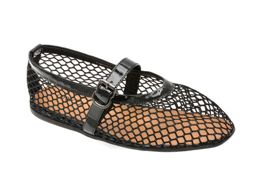 Balerini GRYXX negri, 1306G27, din material textil