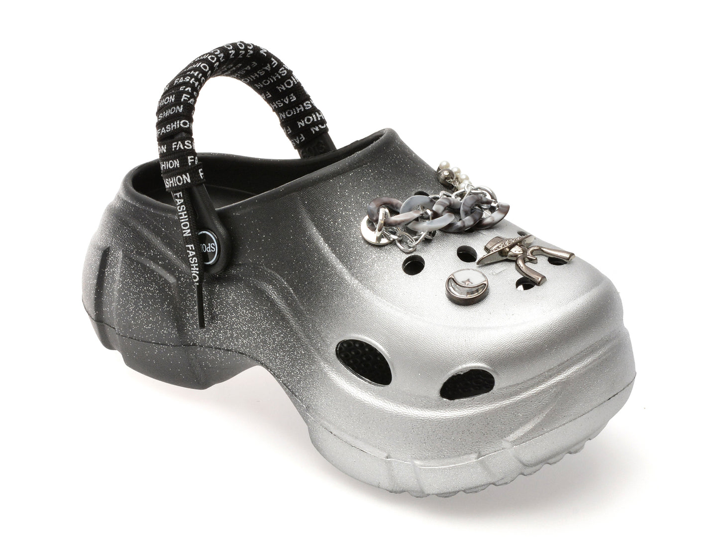 Papuci GRYXX negri, 6013, din pvc
