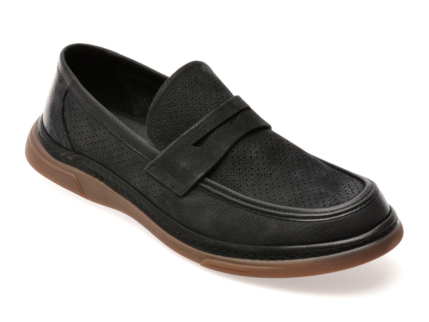 Mocasini EPICA bleumarin, N03073, din piele intoarsa