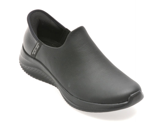 Pantofi sport SKECHERS negri, ULTRA FLEX 3.0, din piele naturala