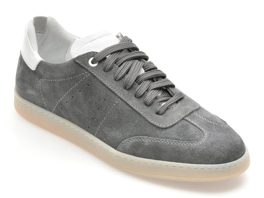 Pantofi sport GRYXX gri, MBX37, din piele intoarsa