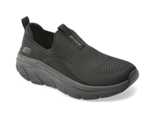 Pantofi sport SKECHERS negri, D LUX WALKER 2.0, din material textil
